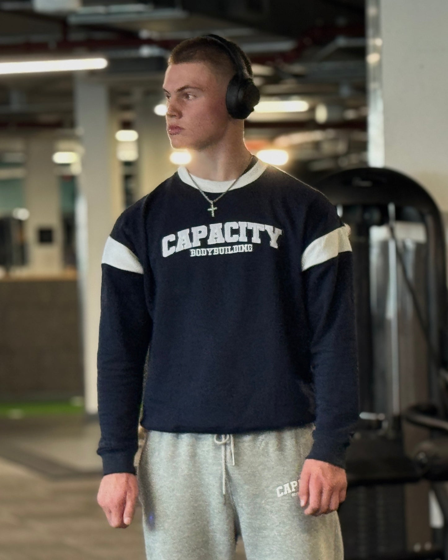 Capacity Varsity Oversized Sweatshirt